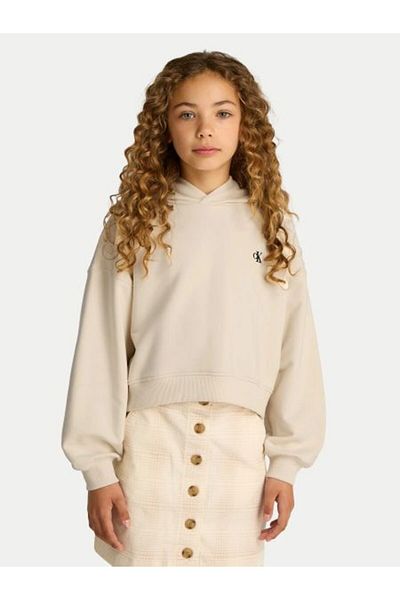 Calvin Klein Girls Beige Sweatshirts