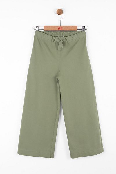 NK 8-14 Years Old Matter Green Female Child Pants