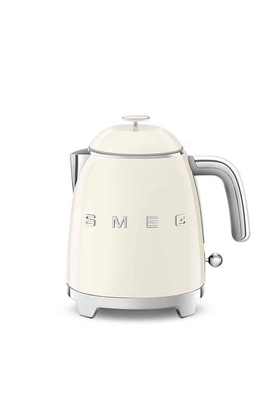 SMEG غلاية صغيرة على طراز الخمسينيات، سعة 0.8 لتر، لون كريمي