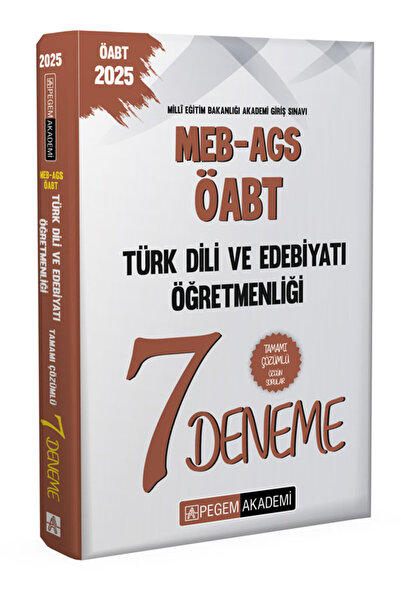 Pegem Akademi Yayıncılık 2025 MEB-AGS-ÖABT Türk Dili Ve Edebiyatı Öğretmenliğ...