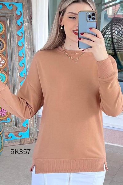 İnce Topuk Crew Neck 2 Thread Sweatshirt 5K357