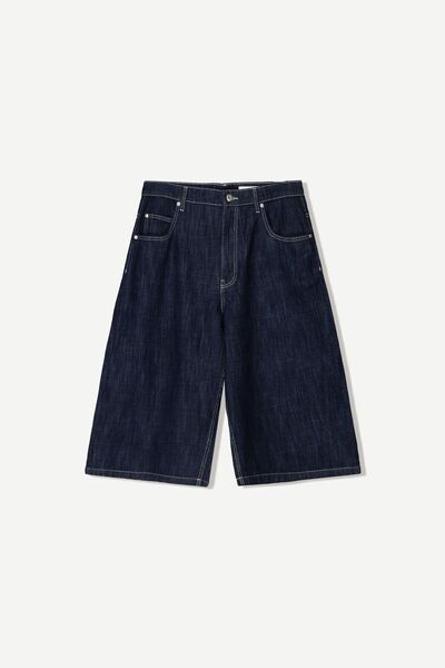 Bershka Super baggy denim bermuda jort