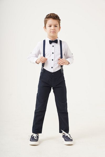 Esterella Set băiat / bretele și papion / cămașă pantaloni