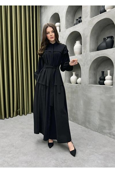 Cardella Καλοκαιρινό Oversize Tncl (THIN JEAN) Υφασμάτινο Φόρεμα Hijab Συμβατό Oversize Φόρεμα