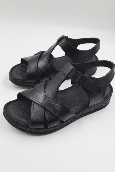 nazenintasarımlar Interior Exterior Genuine Leather Full Orthopedic Soft Comfortable Daily Sandals