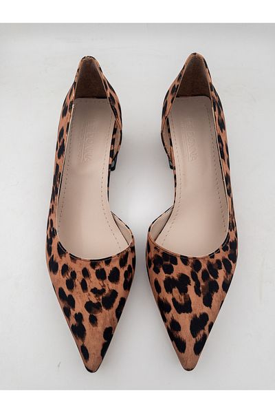 DC DONNA Pantofi cu toc clasic de 5 cm leopard de damă