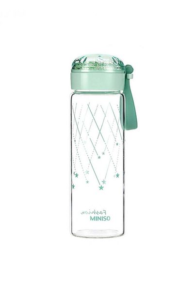 Miniso زجاجة سعة 350 مل - خضراء