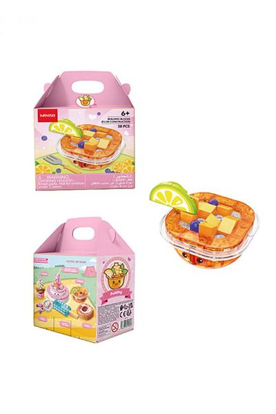 Miniso Candy Series Building Blocks - 3 Assorted Models (Pudding, Lollipop, Cupcake)