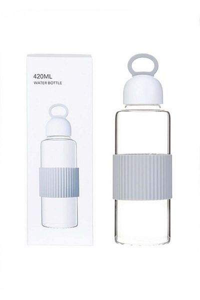 Miniso Borosilicate Glass Bottle - 420ml