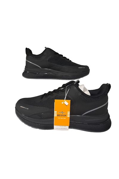 Best Of Men's Black Ultra Light Orthopedic Sole Daily Walking Shoes