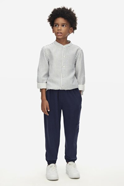 NK Πουκάμισο με ρίγες για αγόρια 8-14 ετών Μπλε