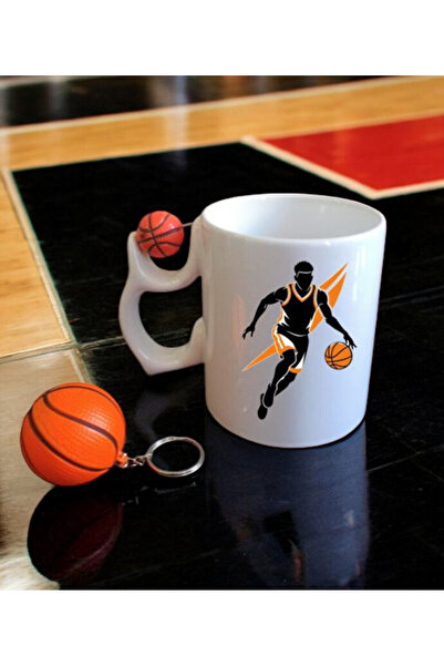 LADİJİTAL BASKI ÇÖZÜMLERİ Spinning Basketball Batch Trophy and Basketball Keychain