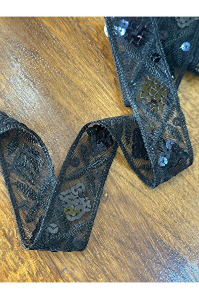 Gönülden Tasarım ЧОРНА ПАКЕТНА СТРІЧКА ДЛЯ ШВІВ АКСЕСУАРИ ДЛЯ ОДЯГУ EN 3 СМ (...