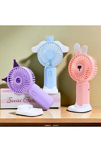 sofun Şarjlı Sanrio Kuromi Temalı Sevimli Hediyelik El Fanı Heryerde Serinlik