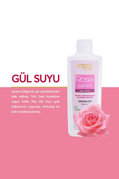 Softto Plus Rose Water 200 ml
