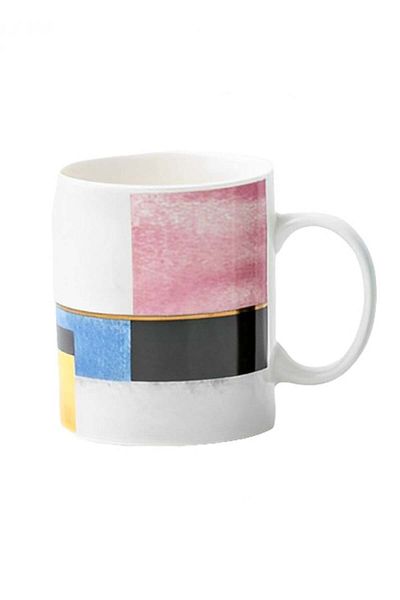 Miniso Classic Rectangular Ceramic Mug - 340ml