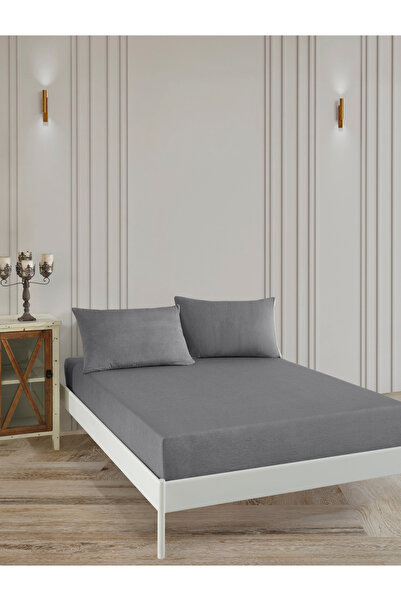 Flex Cotton Set cearșafuri elastic din bumbac de culoare uni - cu husă de per...