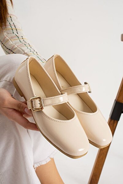 AlbiShoes Kadın Babet Rahat Hafif Ses Yapmaz Tokalı Anatomik Günlük Babet Ev ...