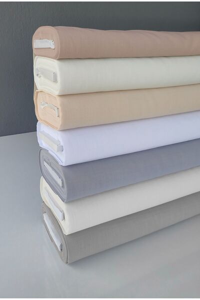 sarra Gardenya Cream Απλό Ύφασμα