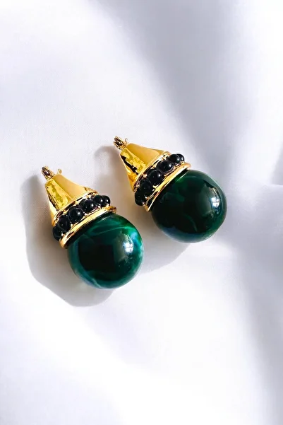 PETEK AKSESUAR ETHNIC BALL ACRYLIC EARRING