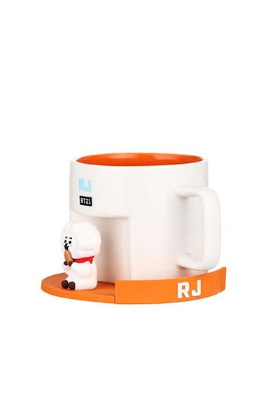 Miniso BT21 Collection Cartoon Ceramic Cup with Coaster (450mL)(RJ)