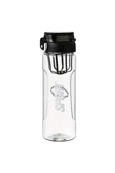 Miniso زجاجة رياضية بلاستيكية سعة 840 مل - أسود