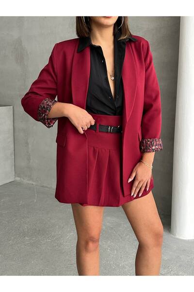 BE CHİC Blazer stilizat cu model leopard pentru femei Ce bootleg și costum cu...