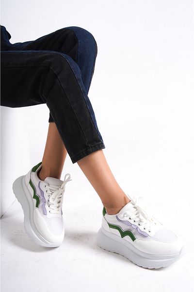 Mubiano 317-yl Verde/liliac Pantofi sport și pantofi sport pentru femei