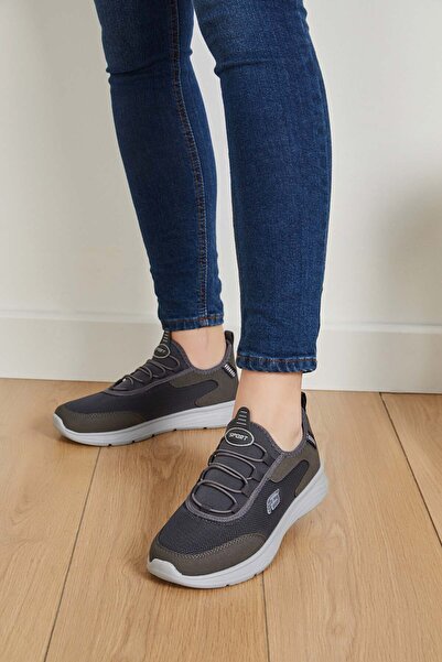 Freemax Unisex Konforlu Yürüyüş Spor Sneaker Ayakkabı Füme Buz