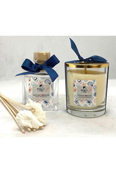 Missi Ocean Breeze Kare Şişe Oda Kokusu Ve Mum Seti