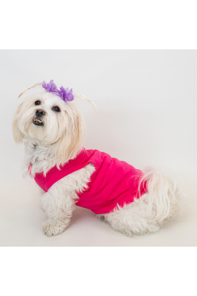 Buddy Store Kedi & Köpek Kıyafeti Giysileri Kıyafetleri - Baskısız Pembe Atle...