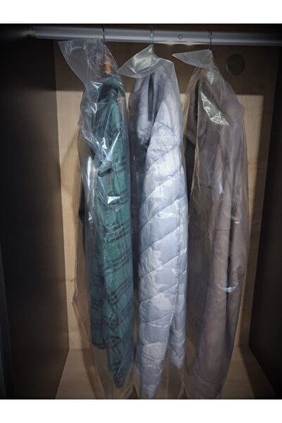 YİĞİT TİCARET Askılı Takım Elbise,ceket,kazak,tshirt Naylon Poşeti - Kıyafet Koruma Kılıfı - 60x90- 15 Adet