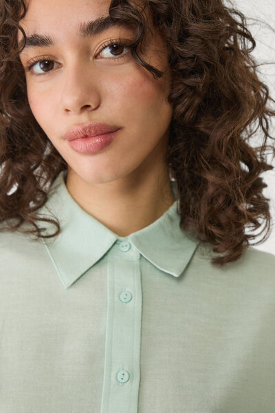 Stradivarius Linen Blend Shirt