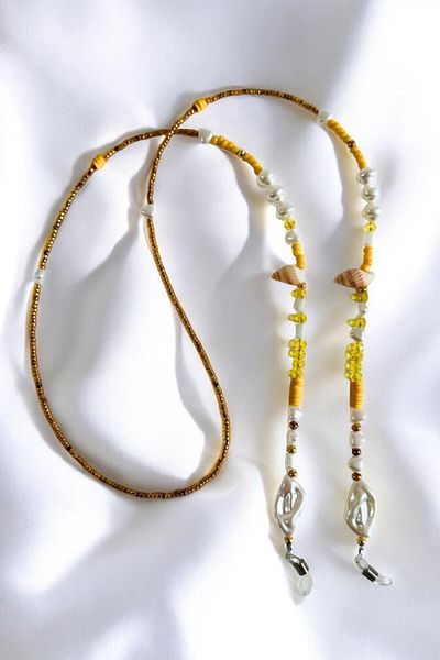 PETEK AKSESUAR Women's Design Handmade Flower Glasses Chain