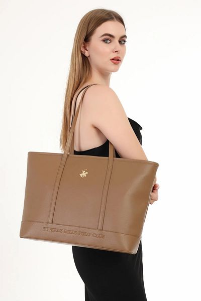 Beverly Hills Polo Club حقيبة كتف نسائية تان 05BHPC111