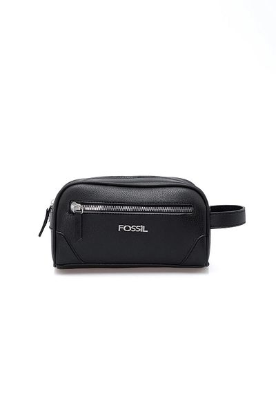 Fossil Men's Black Classic Shaving Bag
