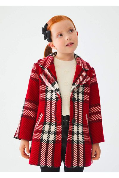 Abel & Lula Abel&lula Girl's Plaid Coat 5828