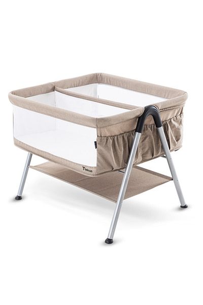TEKNUM FELLOW 2 Twin Bedside Crib Bassinet - Ivory