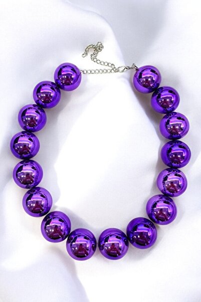 PETEK AKSESUAR Büyük Top Tarz Kolye