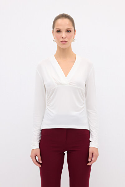 adL V Yaka Uzun Kol Bluz