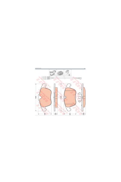 TRW Front Brake Pad 407 04 508 10 / C5 08