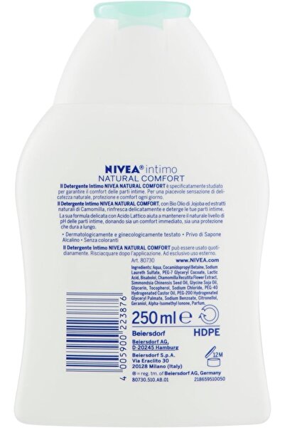 NIVEA Intimo Mild Confort Genital Bölge Yıkama Ve Temizleme Süper Losyonu 250 / Ml _intim_001