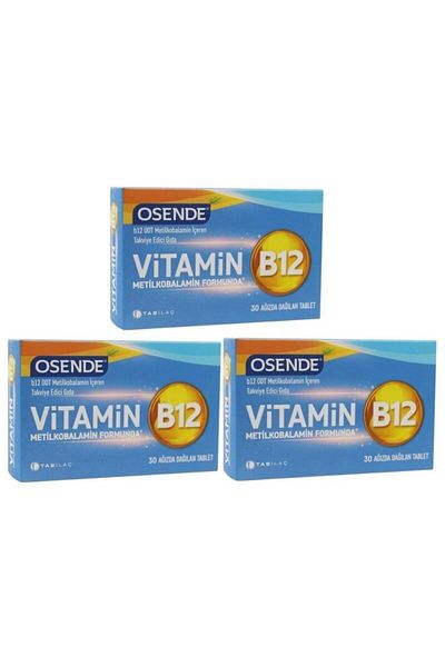Osende Buy Vitamin B12 30 Tablets 3 Pieces