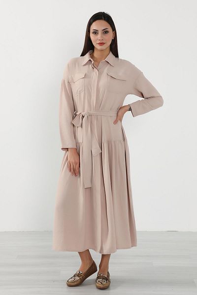 Aisha's Design Relaxed Fit Aerobin Shirt Dress,Elb-09