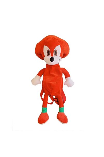 admay 3D Sonic Model Peluş Kirpi Şekil Kısa Peluş  Çanta  Oyuncak Oyuncak 60 cm