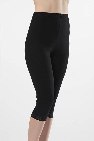 TÜREN Colanți de damă Türen, din bumbac, din Lycra, cu lungime scurtă