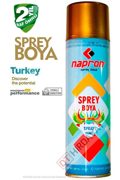 Napron Gold Altın Yaldız Sprey Boya 200ml Tam Dolu Paranızın Karşılığı Kl Home