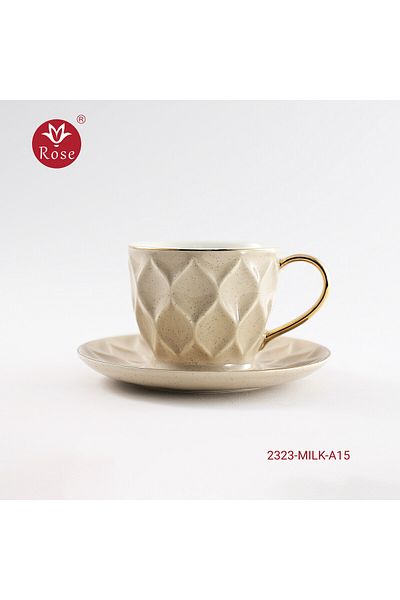 Rose -2323-12-Porcelain Cup Set