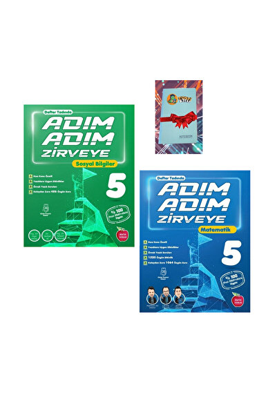 Karma Kitaplar 5. Sınıf Adım Adım Zirveye SOSYAL BİLGİLER+MATEMATİK Konu Anla...