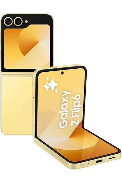 Samsung جالكسي زد فليب 6، 12 جيجابايت رام، 256 جيجابايت تخزين، أصفر، كاميرا 50 ميجابكسل، ضمان البائع لمدة عام (داخلي)